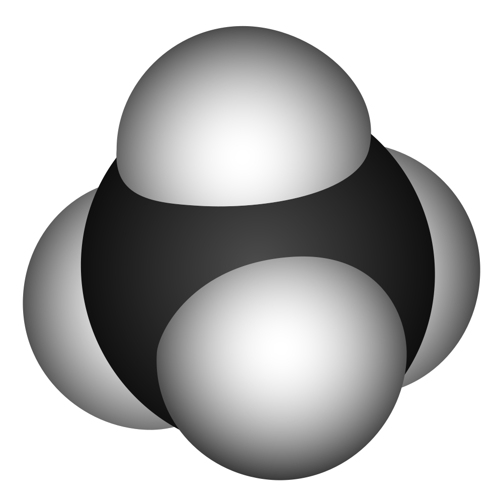 Methane Molecule Covalent Bond Space Filling Model Chemical Bond Png ...
